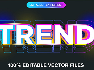 Trend Editable 3d text style effect 3d 3d text effect brand text branding colorful font coloring text design editable text eps text file graphic design illustration trend trend font trend style trend text trendy vector vector file vector text vector text mockup