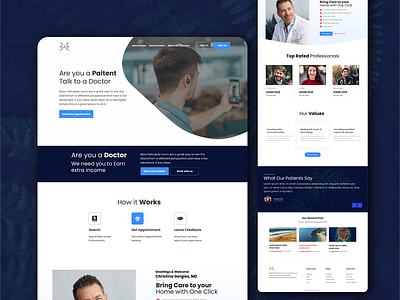 Healthcare Website figma healthcare landingpage