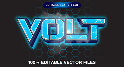 Volt Editable 3d text style effect 3d 3d text effect bolt brand text design digital text editable vector text graphic design illustration lighting background lighting text polygon background storm background thunder text thunerstorm vector vector text vector text mockup volt font volt text