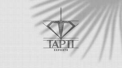 Tapti Exports branding diamond logo identity identity design logo logo design monogram logo symbol t and d logo t and diamond logo t logo tapti diamond tapti exports tapti logo td monogram logo