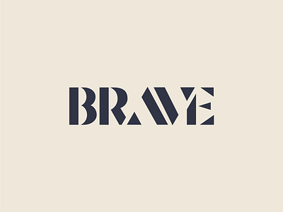 Brave branding graphic design logo typography