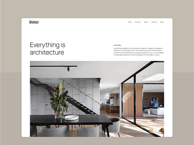 Stölzl – minimal portfolio Webflow Template for Architects architect design template webdesign webflow