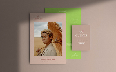 Curves Female Clothing 3d animation brand identity branding clothing curves design female fashion graphic design illustration logo logo design motion graphics stationery ui ux visual identity