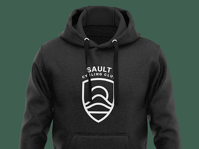 Sault Cycling Club badge biking bottle canada club cycling group headtube hills hoodie logo mountain ontario ride sault sun water wheel