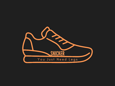 Here is a logo for the footwear app Snicker app branding footwear logo ui