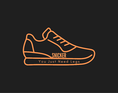 Here is a logo for the footwear app Snicker app branding footwear logo ui