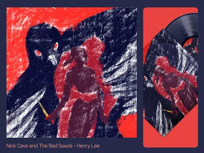 My little Bird Henry Lee drawing illustration music cover