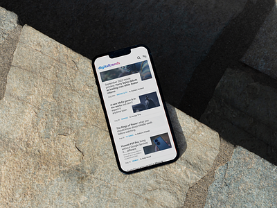 Digital Trends — Redesigned app branding digital trends typography ui uiux