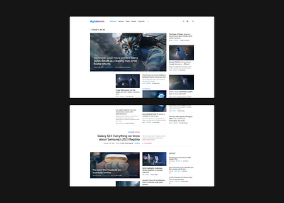 Home — Digital Trends branding digital trends typography ui uiux