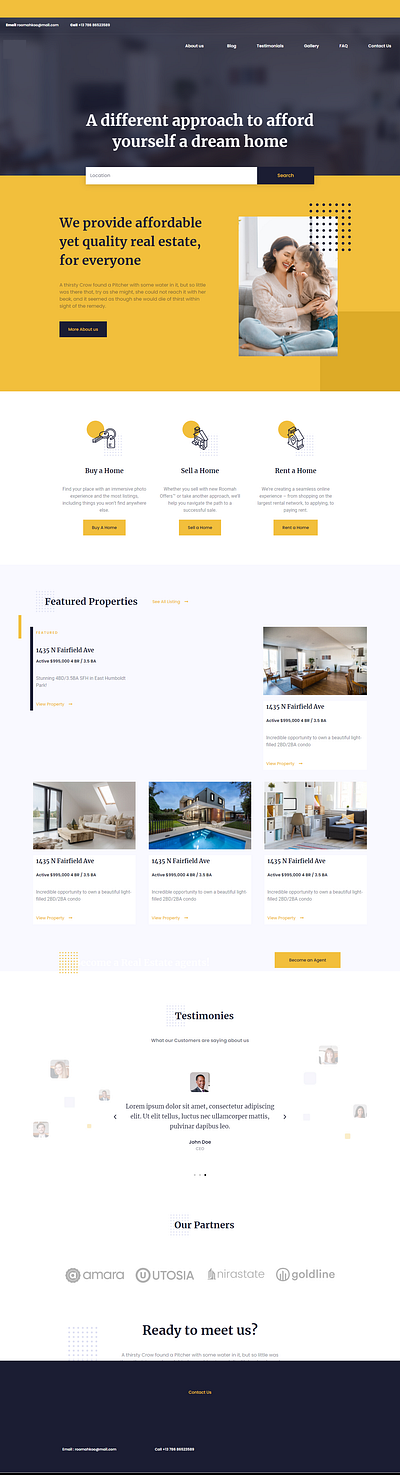 Real Estate Website 2 ui website wordpress