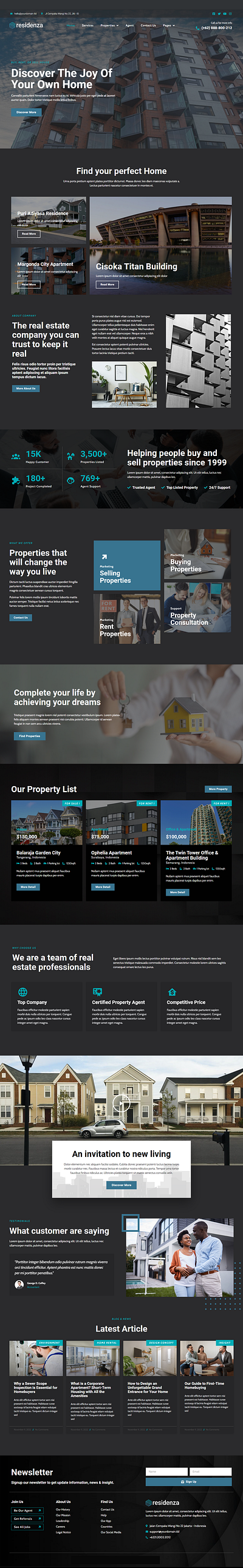 Real Estate Website 3 design ui website wordpress