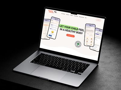 WellKid Journey - Main Page agency design doctor healthcare app kids main page medical app medical care medicin minimal ui ui design uiux ux ux design web web design web site weight control wellness