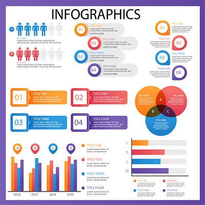 INFOGRAPHICS adobe illustrator bar graphs branding design different design graphic design illustration infographic logo typography ui ux vector