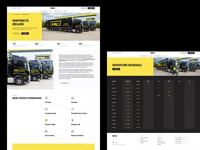 Hales Freight Website Shipping Page branding cargo company website delivery design graphic design interface marketing services website shipping transportation ui user experience ux web web design web marketing web page website website design