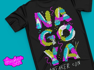 Sneaker Con Nagoya T-Shirt art artwork design fashion hypebeast shirt sneakers sushi t shirt tee vector