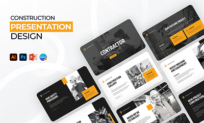 Construction Presentation Design business presentation canva presentation design graphic design pitch deck powerpoint powerpoint presentation presentation design ui