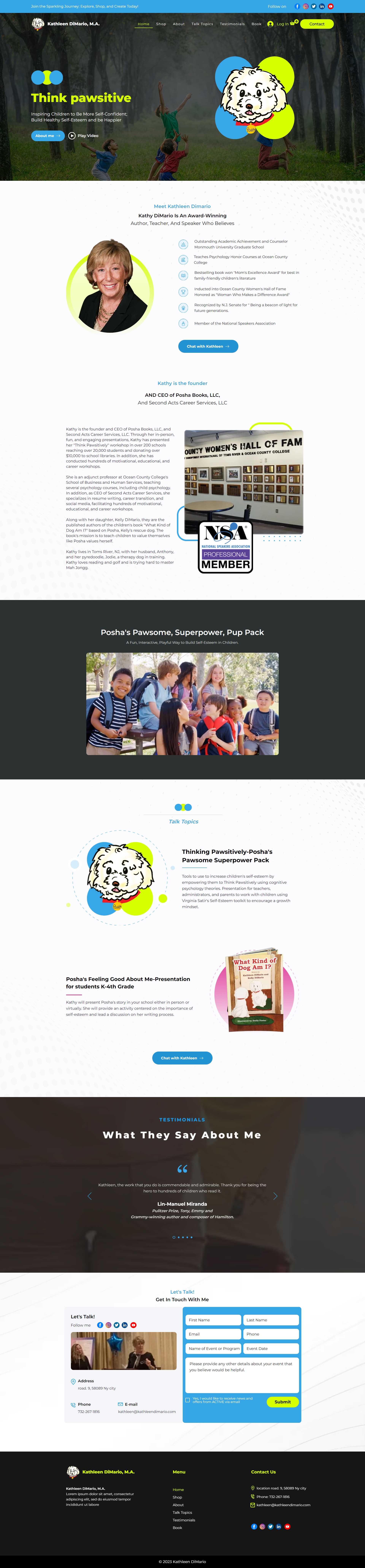 Dog Book Website Made By Wix books branding dog landing page landing page design ui ux website wix