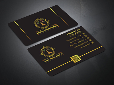 luxury visiting card design botique branding design graphic design illustration logo luxury vector visiting card