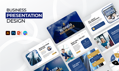 Business Insurance Presentation business presentation canva presentation design graphic design pitch deck powerpoint powerpoint presentation presentation design ui