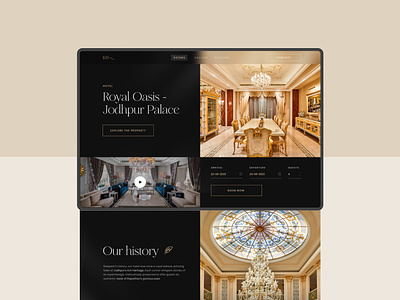 Where Heritage Meets Luxury | Luxury Website design branding hotel booking hotel website landing page luxury webdesign ui uiux website
