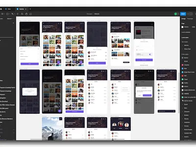 Groupic Figma Work mobile uiux visual design