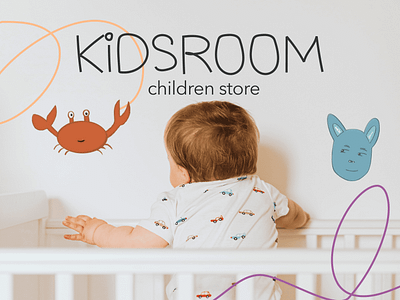 KIDSROOM / Kids shop branding graphic design illustration ui we web design