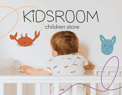 KIDSROOM / Kids shop branding graphic design illustration ui we web design