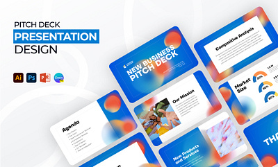 Business Pitch Deck Design business presentation canva presentation design graphic design pitch deck powerpoint powerpoint presentation presentation design ui