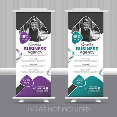 Rollup Banner-template abstract roll up banner banner design bg vect busines banner business poster byzed ahmed colorful roll up corporate flyer poster poster for business roll up roll up banner rollup vector