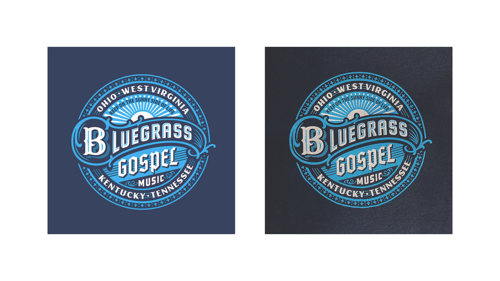 BLUEGRASS GOSPEL MUSIC T-SHIRT DESIGN & PRINTED SHIRT apparel apparel design badgedesign bluegrass branding design logo music