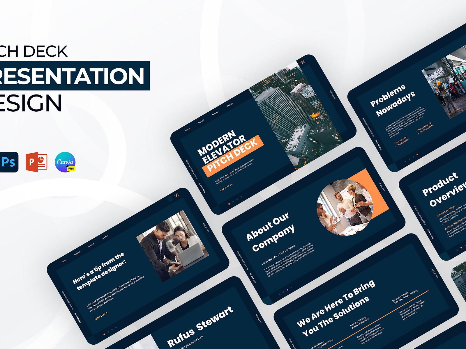 Pitch Deck Presentation Design by Fatema Akhter koli on Dribbble