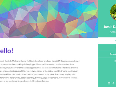 Technicolor branding color design portfolio ui design web site