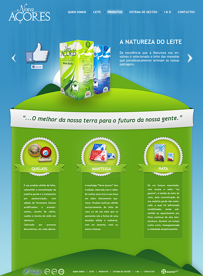 Unileite Nova Açores Website - 2012 webdesign website