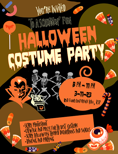 Halloween poster advertisement aesthetic branddesign graphic design halloweenaesthetic halloweenposter logo poster posterdesign