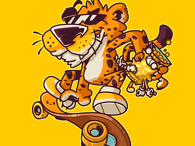 Chester the m*********ng Cheetah brazil character color design fun illustration sao paulo thunder rockets