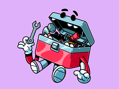 Toolbox guy brazil character color design fun illustration logo sao paulo thunder rockets ui