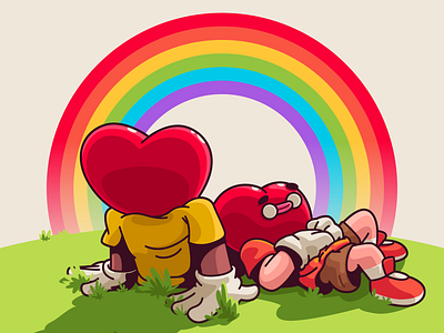 Love, courage, and pride! brazil character color design fun illustration logo sao paulo thunder rockets ui