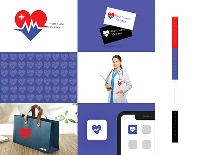 Heart Care Center 3d animation brand identiy branding graphic design heart care center logo logo brand motion graphics ui