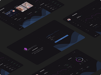 CRYPTO Dashboard dashboard deasign fintech product design