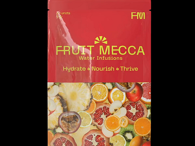 FRUIT MECCA PACKAGING DESIGN brand design brand designer branding design graphic design illustration logo packaging packaging design