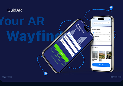 AR Navigation App ar guide ar guide app ar mobile app ar uiux navigation ar app