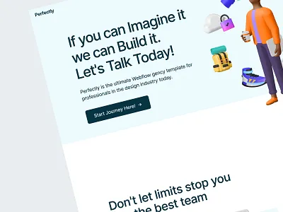 Perfectly - Webflow HTML website template business design portfolio template webflow webflow design webflow designer webflow template