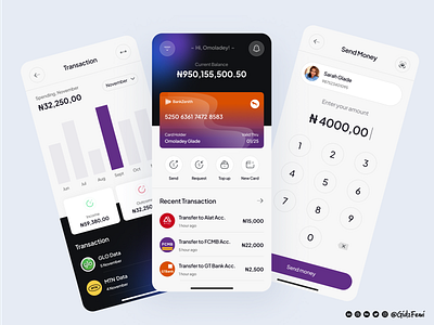 Digital Banking App by Gidz Femi Badejo on Dribbble