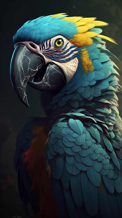 Illustrate a Dynamic and Daring Aarakocra aarakocra ai amazon animals images parrot