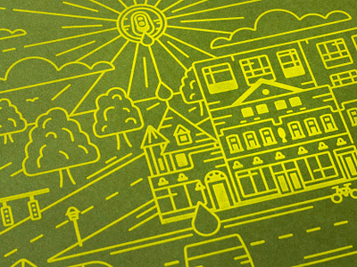 The Intersection of Possibility & Promise beer buffalony city community design illustration poster sun