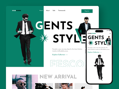 Gents Style-Landing page clothes colorful design fashion gents fashion gents item gents style landing page luxury man collection man fashion mobile version online shopping online store responsive summer web design website winter