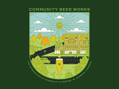 The Intersection of Possibility & Promise: CBW Elmwood & Bidwell beer buffalony cbw city community illustration park sun