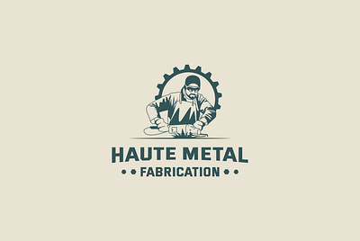 Haute Metal Fabrication Logo fabrication logo logo logodesign logodesigner logos metal fabrication metal logo