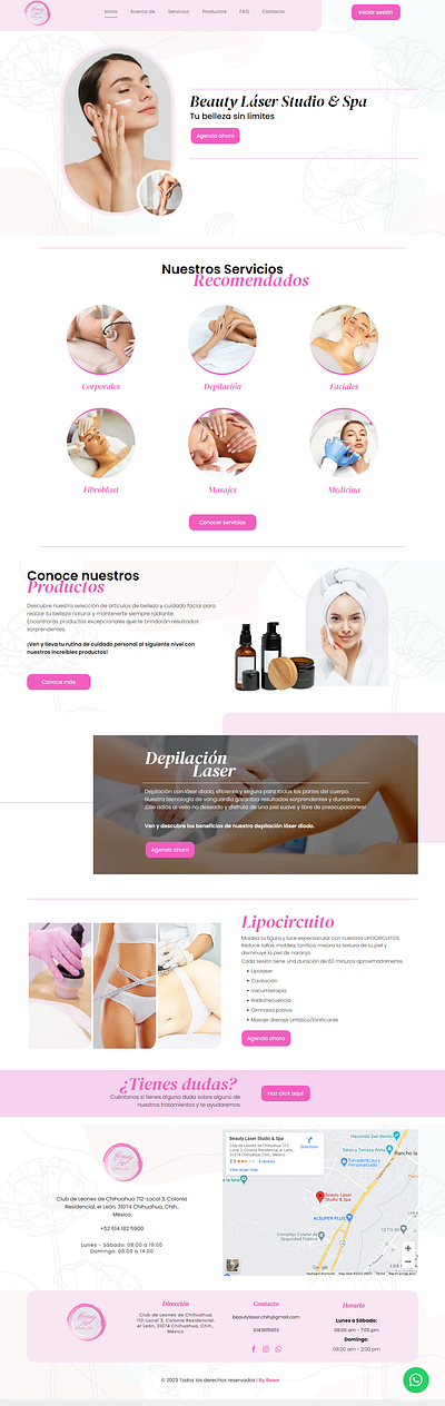 Web Spa - belleza beauty bienestar spa web desing