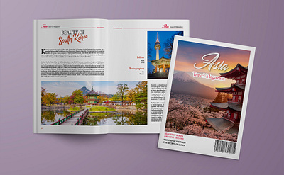 Asia Travel Magazine - Catalog 3d advertising animation booklet brand book branding business card catalog company design designer graphic design illustration journal logo motion graphics poster ui vector